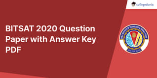 BITSAT 2020 Question Paper with Answer Key PDF